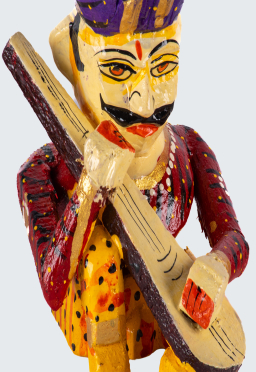 WOOD PAINTED MUSICIAN S/5 4