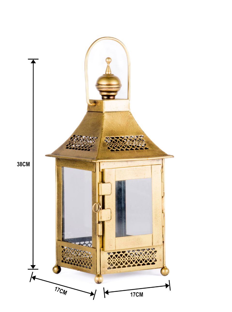  Iron Sq Lantern Myakka Small