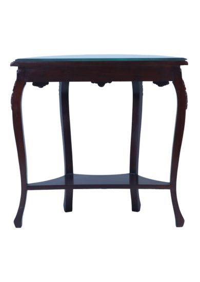 WOODEN WALNUT CONSLOE TABLE  