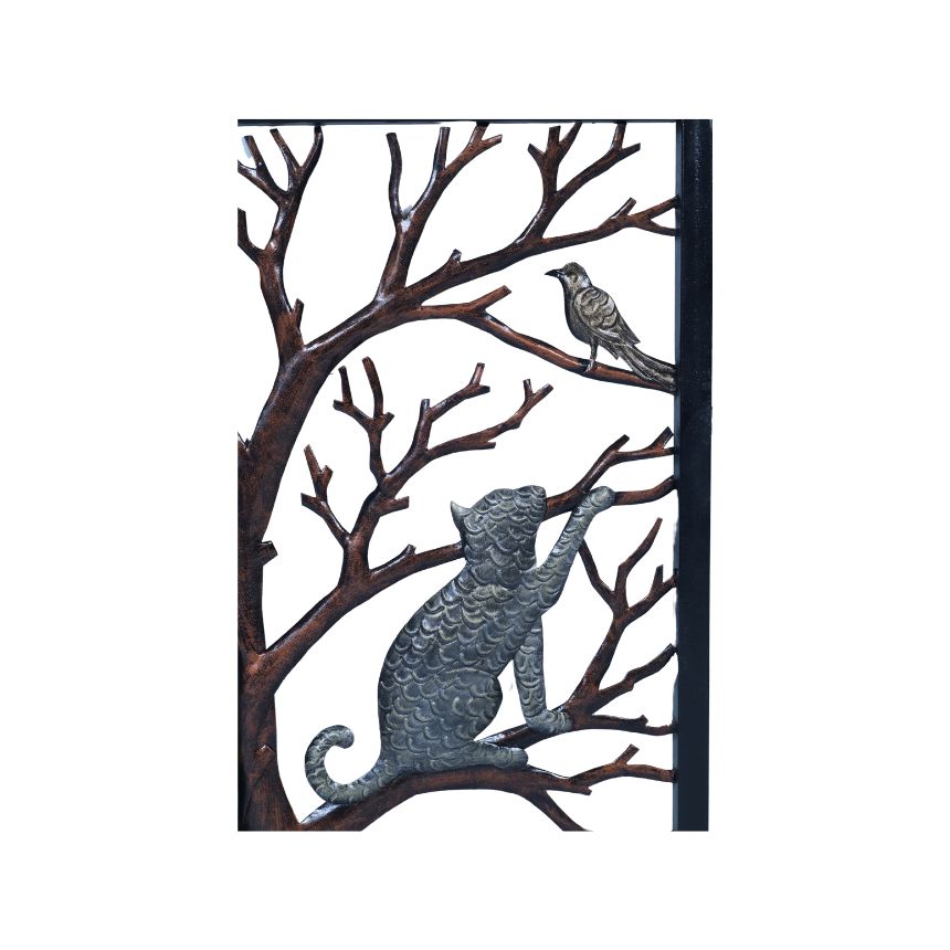CAT WITH TREE FRAME