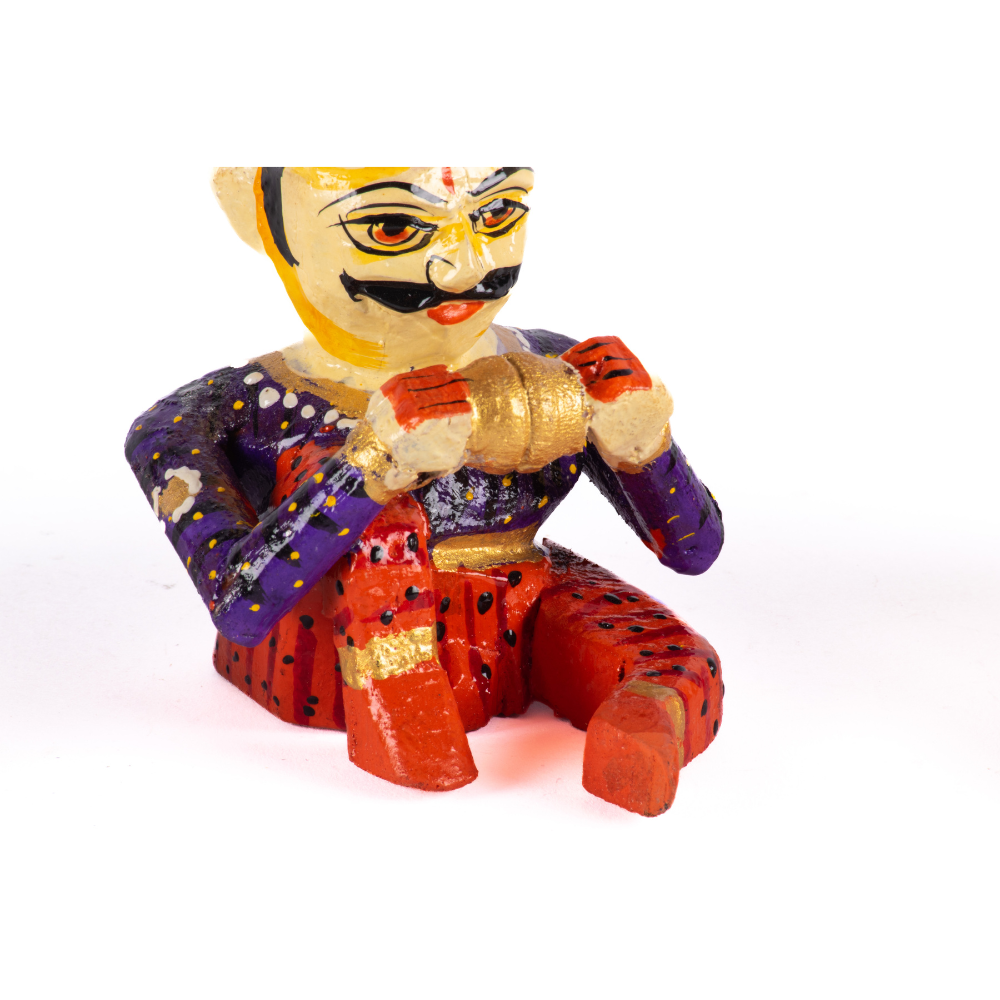 WOOD PAINTED MUSICIAN S/5 4