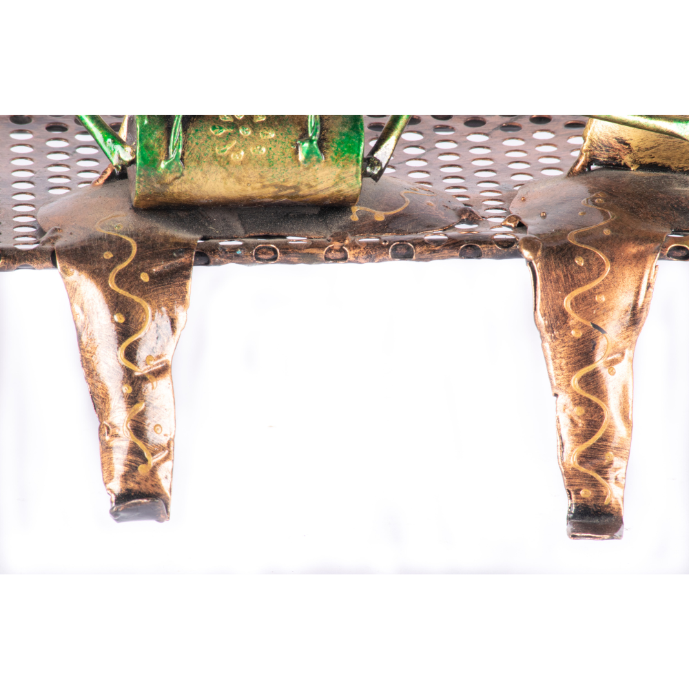 IRON PAINTED CHARPAI 3MUSICIAN