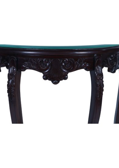 WOODEN WALNUT CONSLOE TABLE  