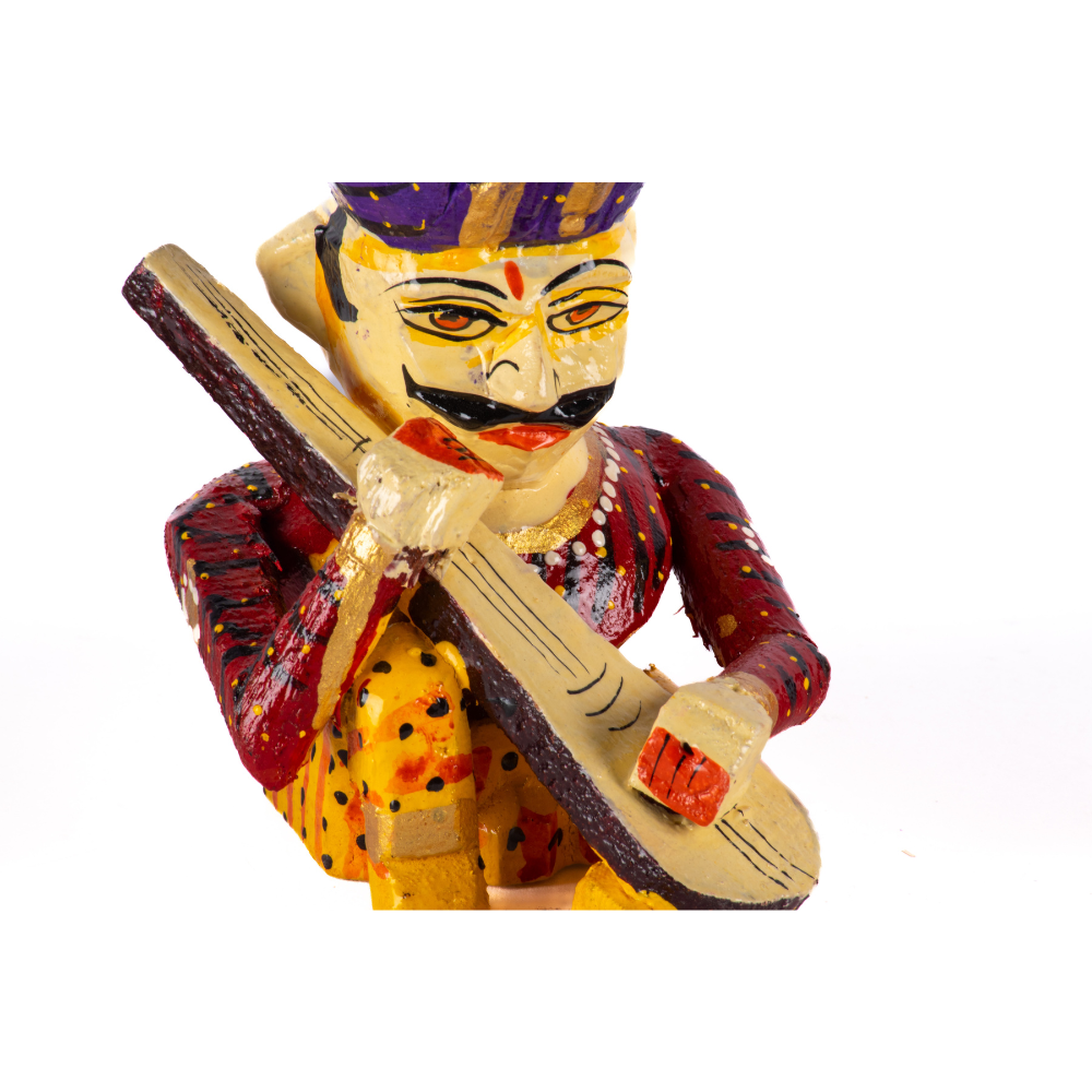 WOOD PAINTED MUSICIAN S/5 4