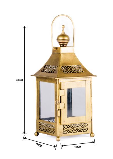 Iron Sq Lantern Myakka Small