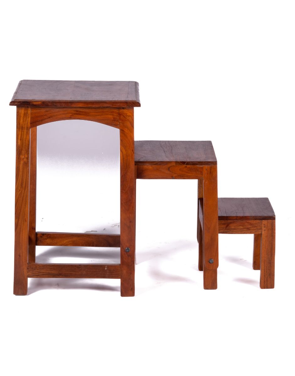  WOODEN STEPPER STOOL FOLDING