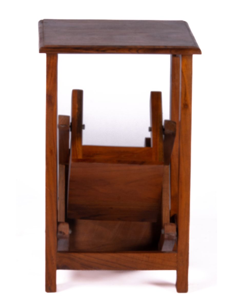  WOODEN STEPPER STOOL FOLDING